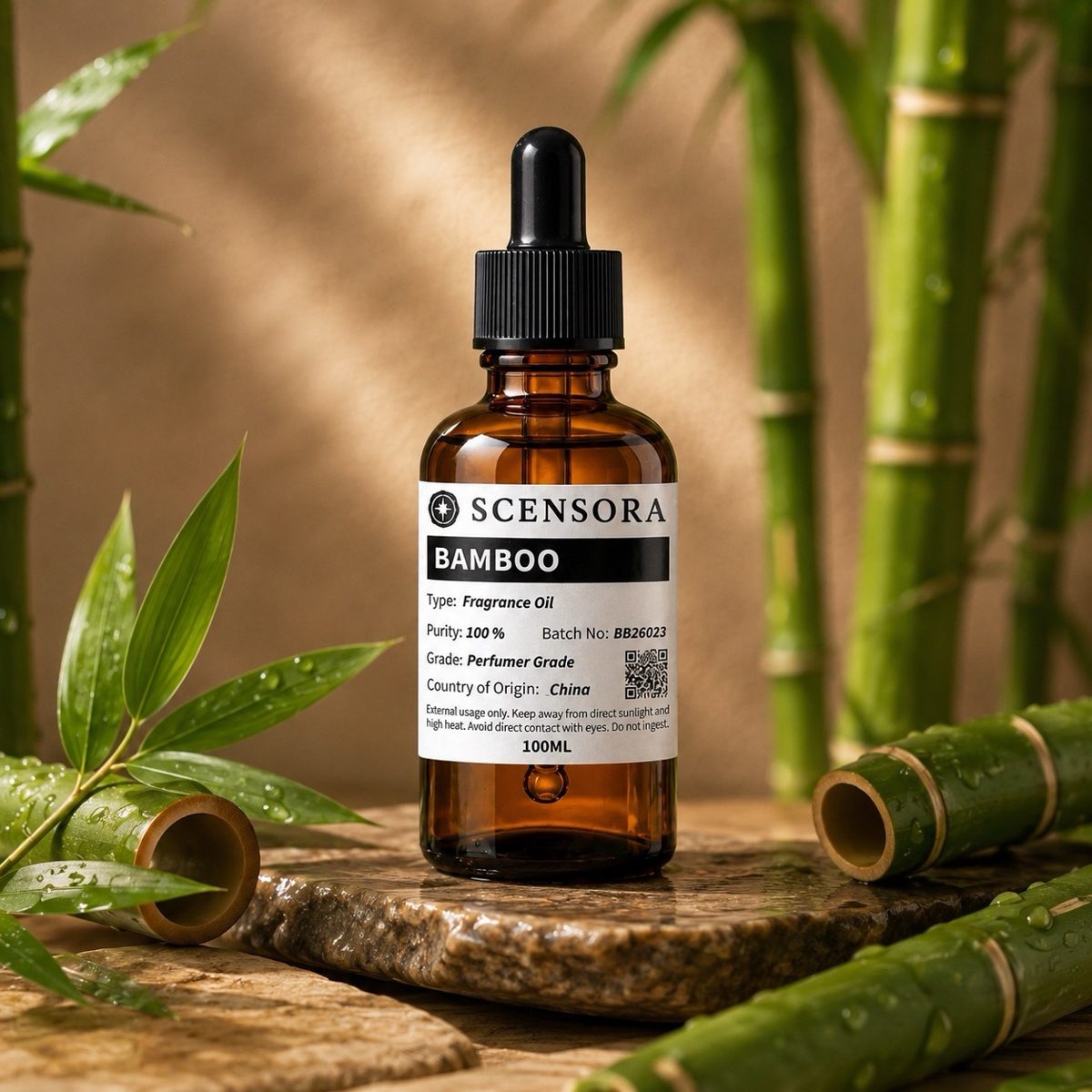 Scensora Bamboo fragrance oil, perfumer-grade, 100ml to 5kg