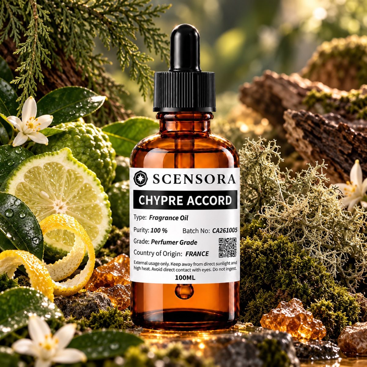 Scensora Chypre Accord fragrance oil, perfumer-grade, 100ml to 5kg