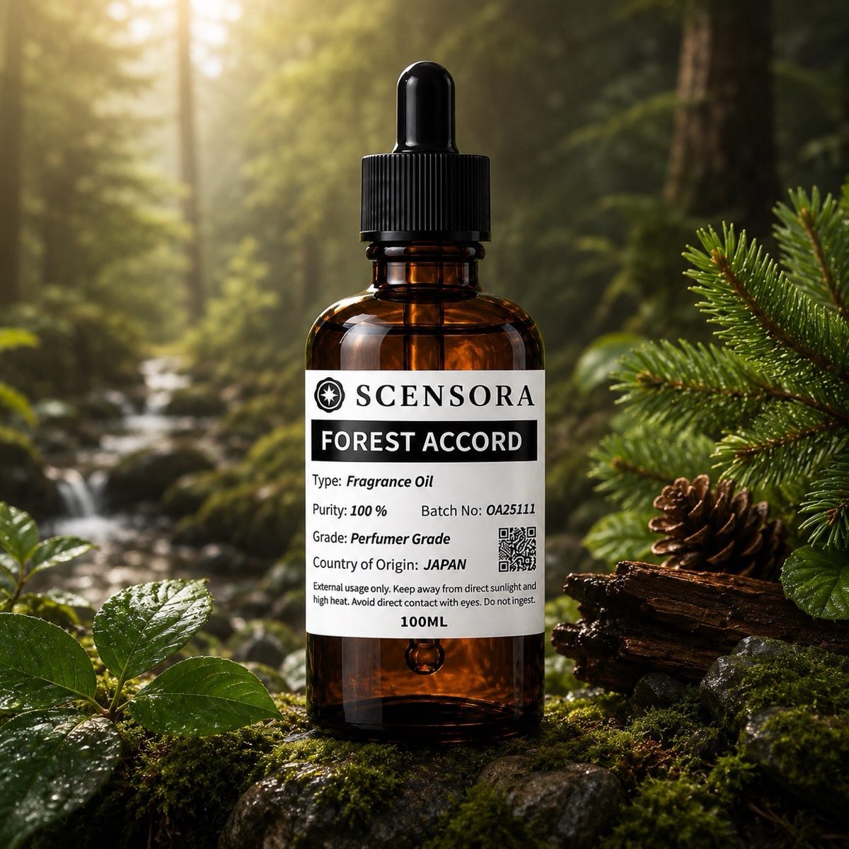 Scensora Forest Accord fragrance oil, perfumer-grade, 100ml to 5kg