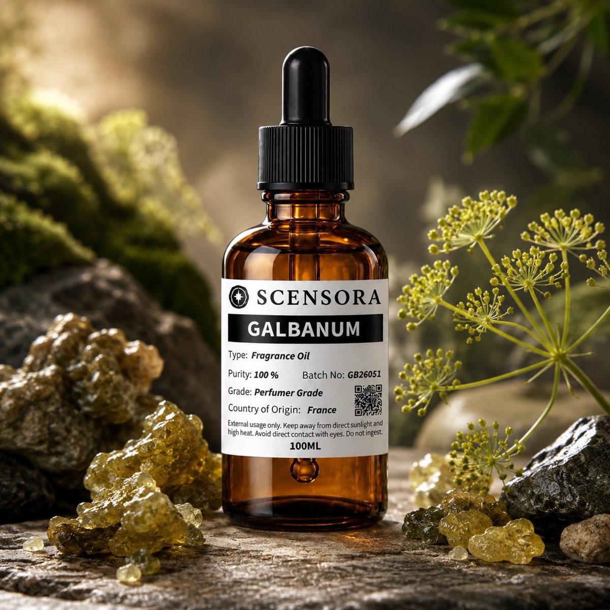 Scensora Galbanum fragrance oil, perfumer-grade, 100ml to 5kg