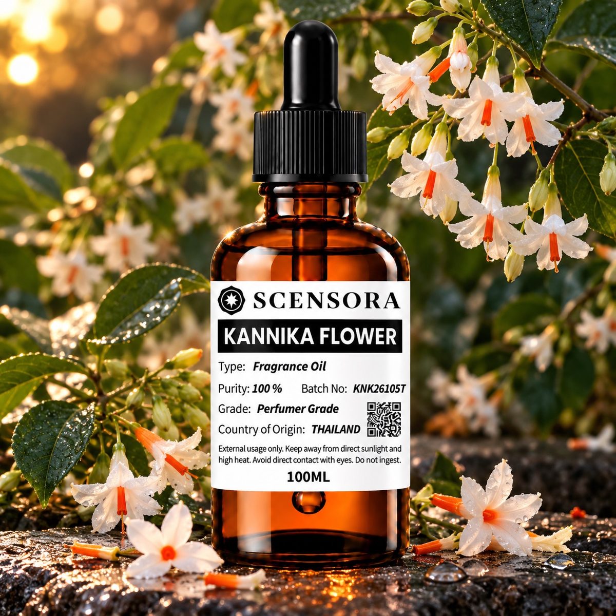 Scensora Kannika Flower fragrance oil, perfumer-grade, 100ml to 5kg