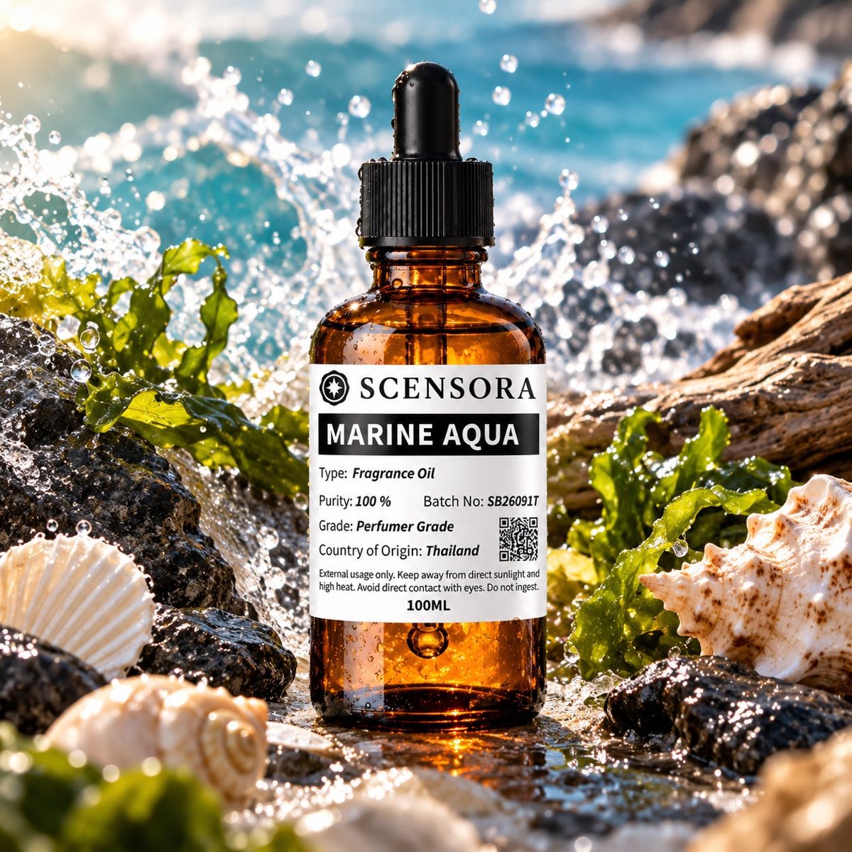 Scensora Marine Aqua fragrance oil, perfumer-grade, 100ml to 5kg