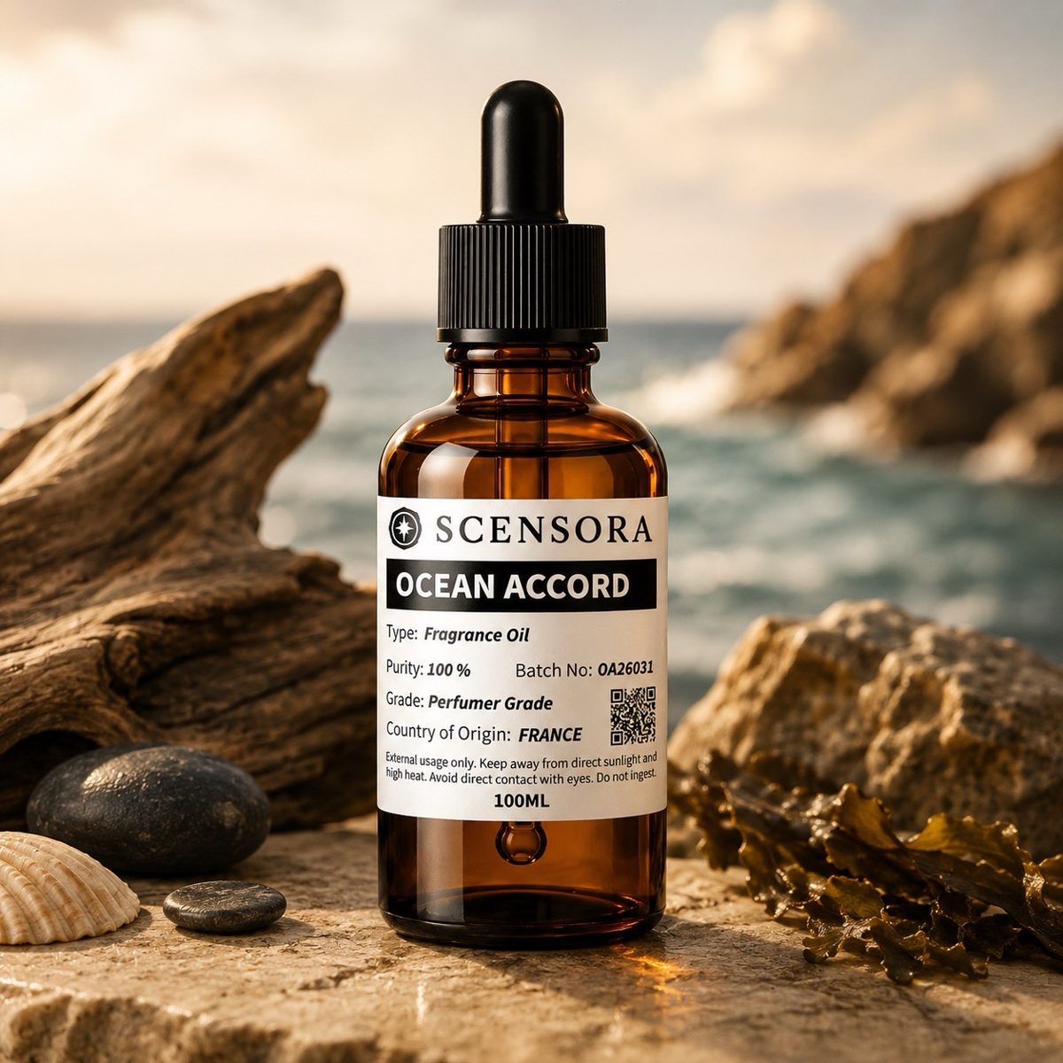 Scensora Ocean Accord fragrance oil, perfumer-grade, 100ml to 5kg